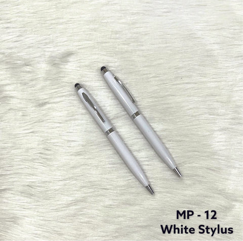Personalised White Stylus Pen