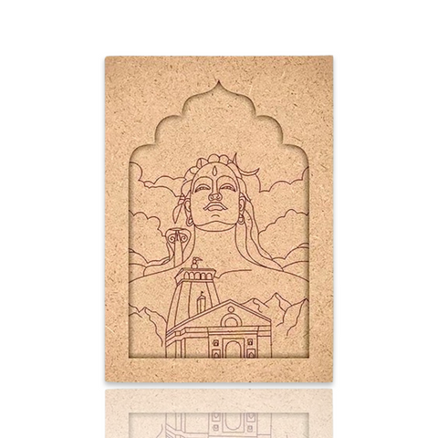 God Adiyogi Shiva Jharokha Design Premarked Cutout
