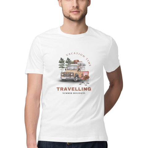 Unisex Travelling Graphic Printed T-Shirt
