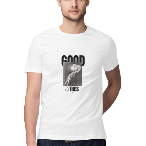 Unisex Good Vibes Graphic Printed T-Shirt