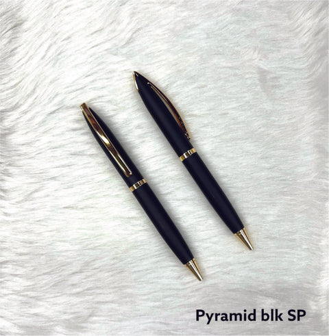 Personalised Pyramid Blk SP Pen