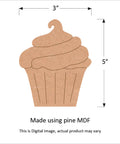 Cupcake Pre Marked MDF By The Case Flick