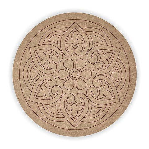 Flower Mandala Pre Marked MDF By The Case Flick