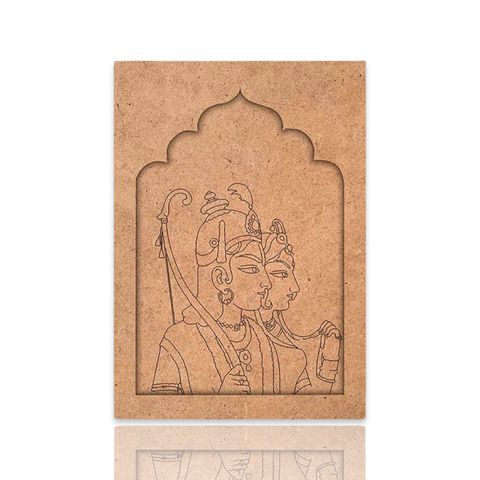 Sita Ram Jharokha Design Premarked Cutout