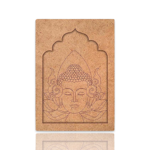 Sree Buddha Jharokha Design Premarked Cutout