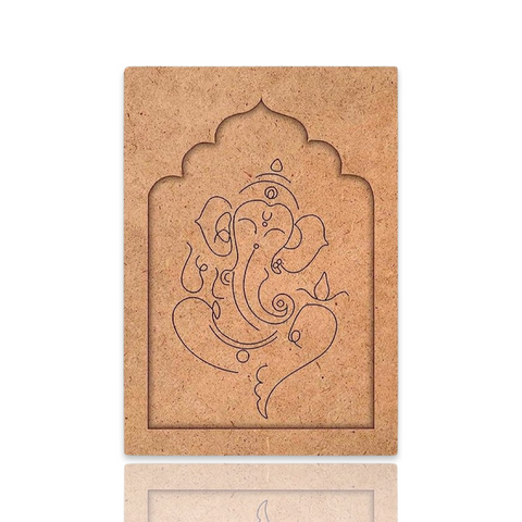 Lord Ganesha Jharokha Design Premarked Cutout
