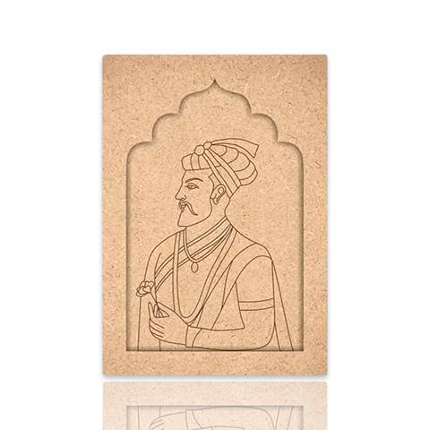 Indian Man Jharokha Design Premarked Cutout