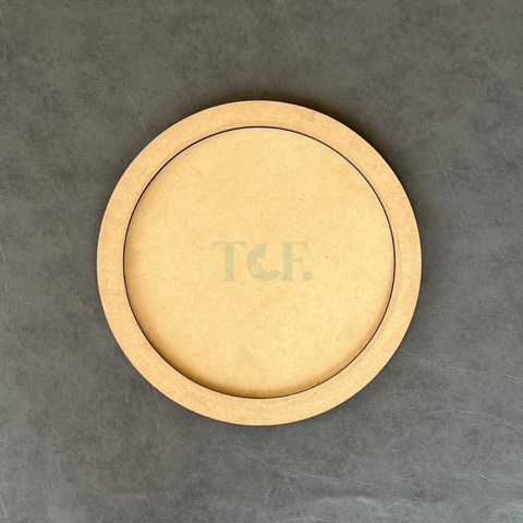 12” Round MDF Base With Ring